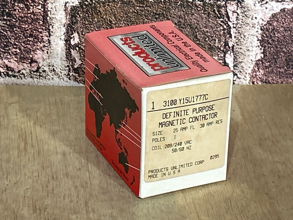 208/240 V, 50/60 Hz, 25 Amps 1 Pole Contactor