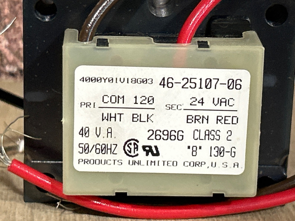 120/24 V, 50/60 Hz, 40VA Transformer