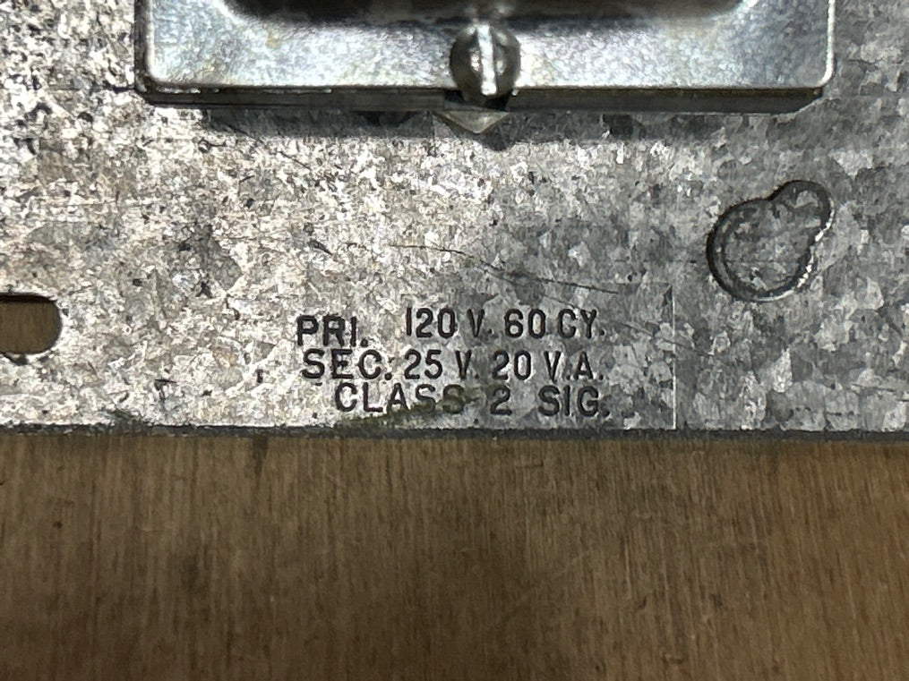 120/25 V, 50/60 Hz, 20VA Transformer