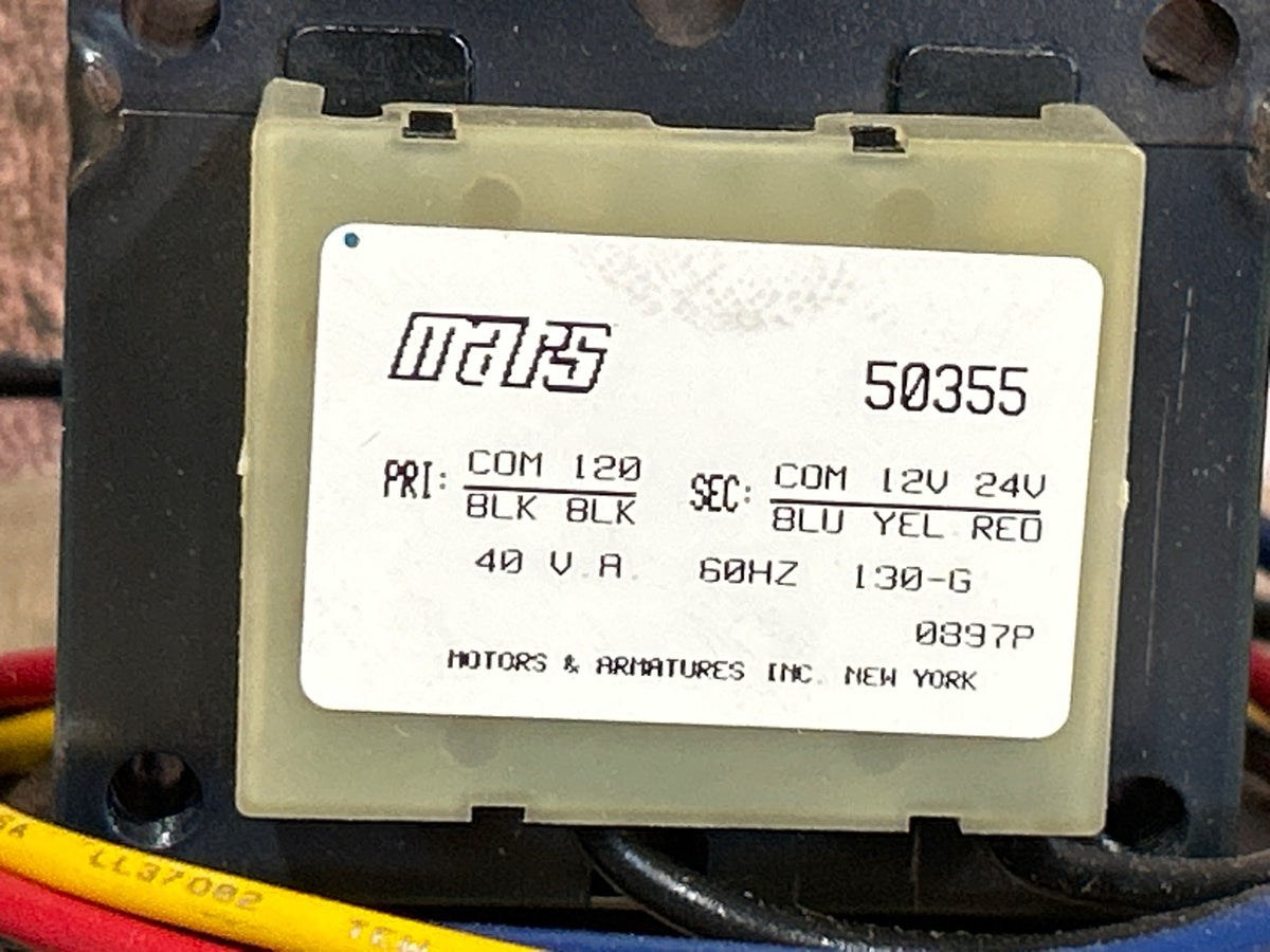120/24/12 V, 60 Hz, 40VA Transformer
