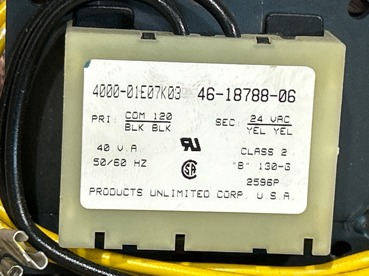120/24 V, 50/60 Hz, 40VA Transformer