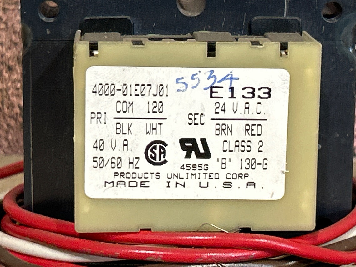 120/24 V, 50/60 Hz, 40VA Transformer