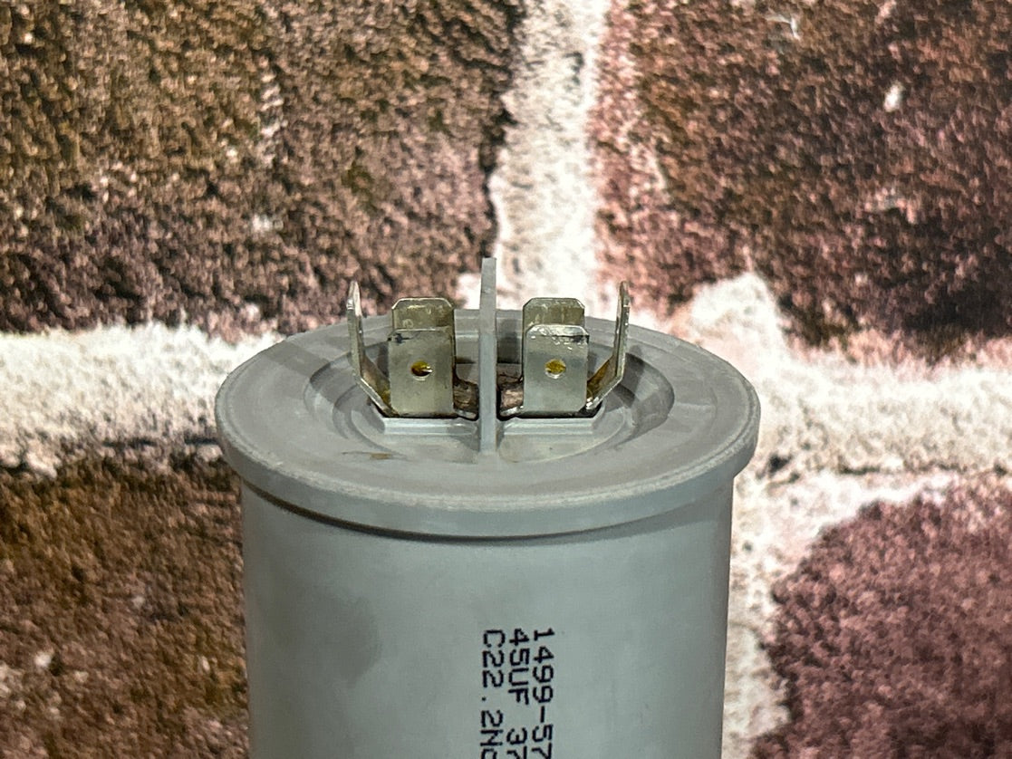370 Vac, 45MFD 50/60 Hz, Round Capacitor