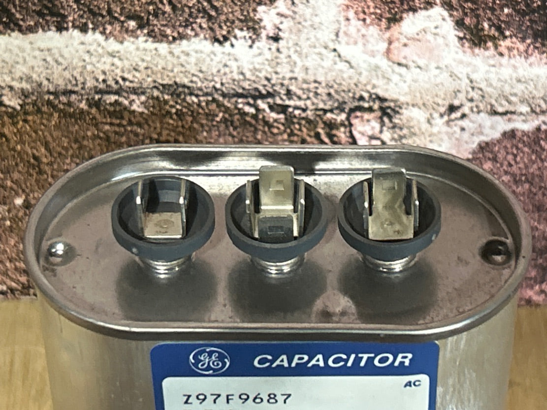 370 Vac, 25+7.5MFD 50/60 Hz, Oval Capacitor