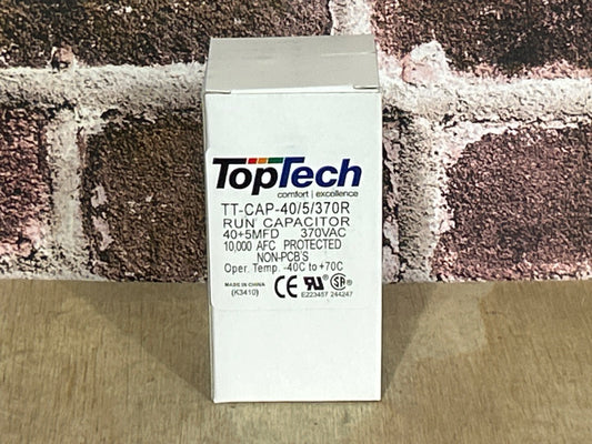 370 Vac, 40+5MFD 50/60 Hz, Round Capacitor