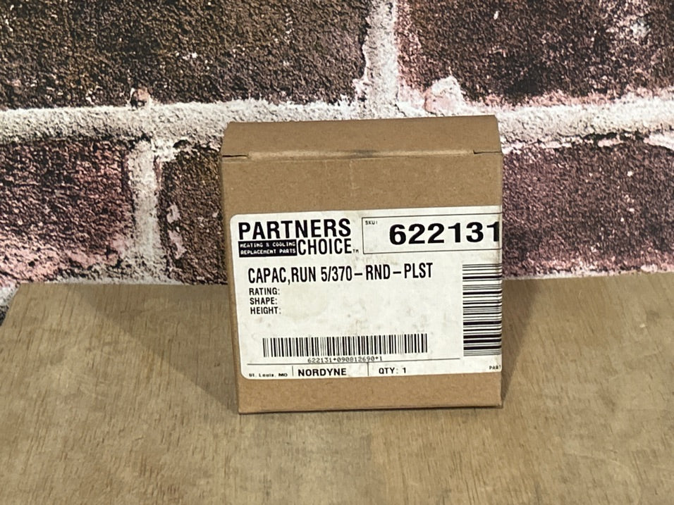 370 Vac, 5MFD 50/60 Hz, Round Capacitor
