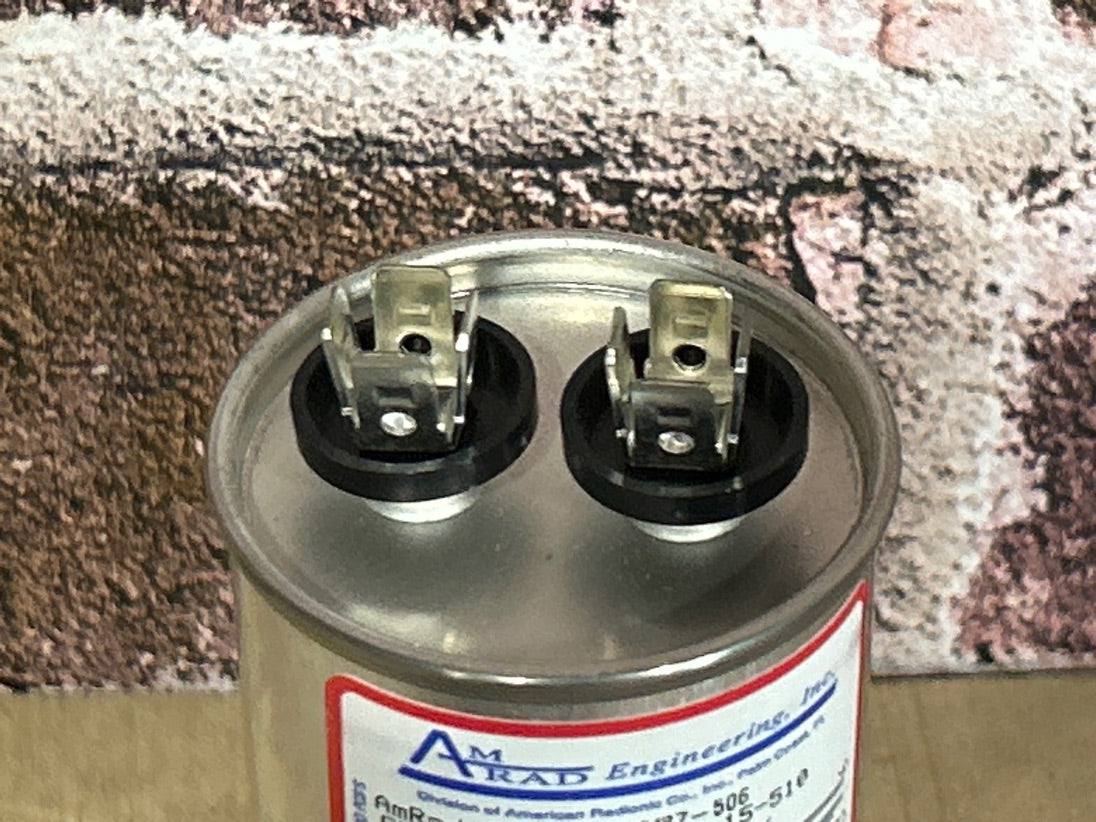 370 Vac, 50MFD 50/60 Hz, Round Capacitor