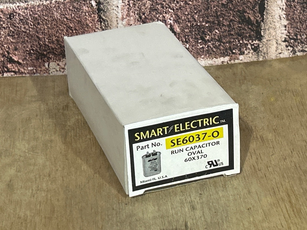 370 Vac, 60MFD 50/60 Hz, Oval Capacitor