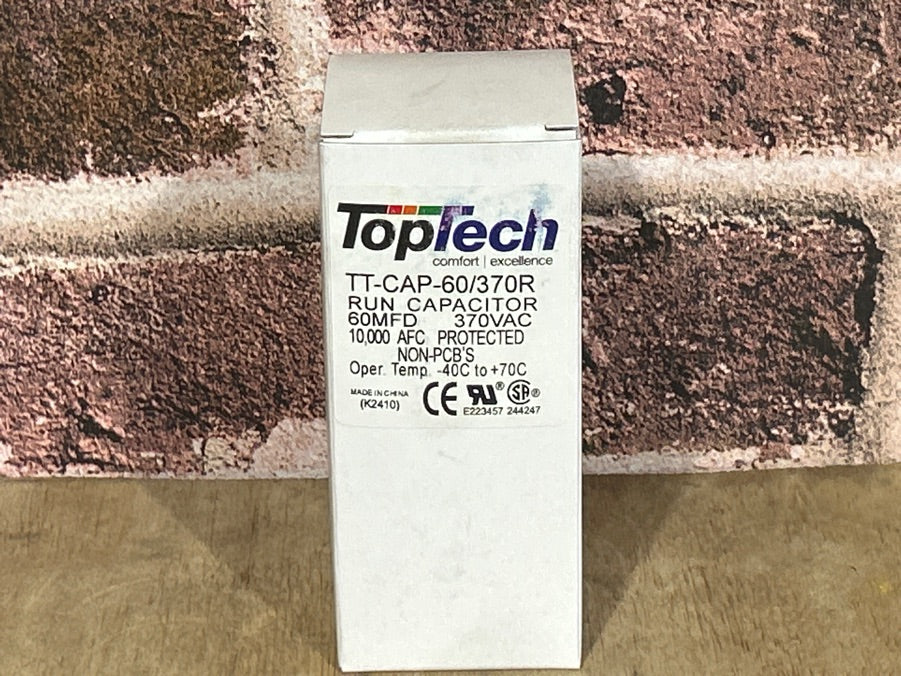 370 Vac, 60MFD 50/60 Hz, Round Capacitor