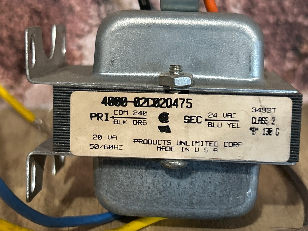 240/24 V, 50/60 Hz, 20VA Transformer