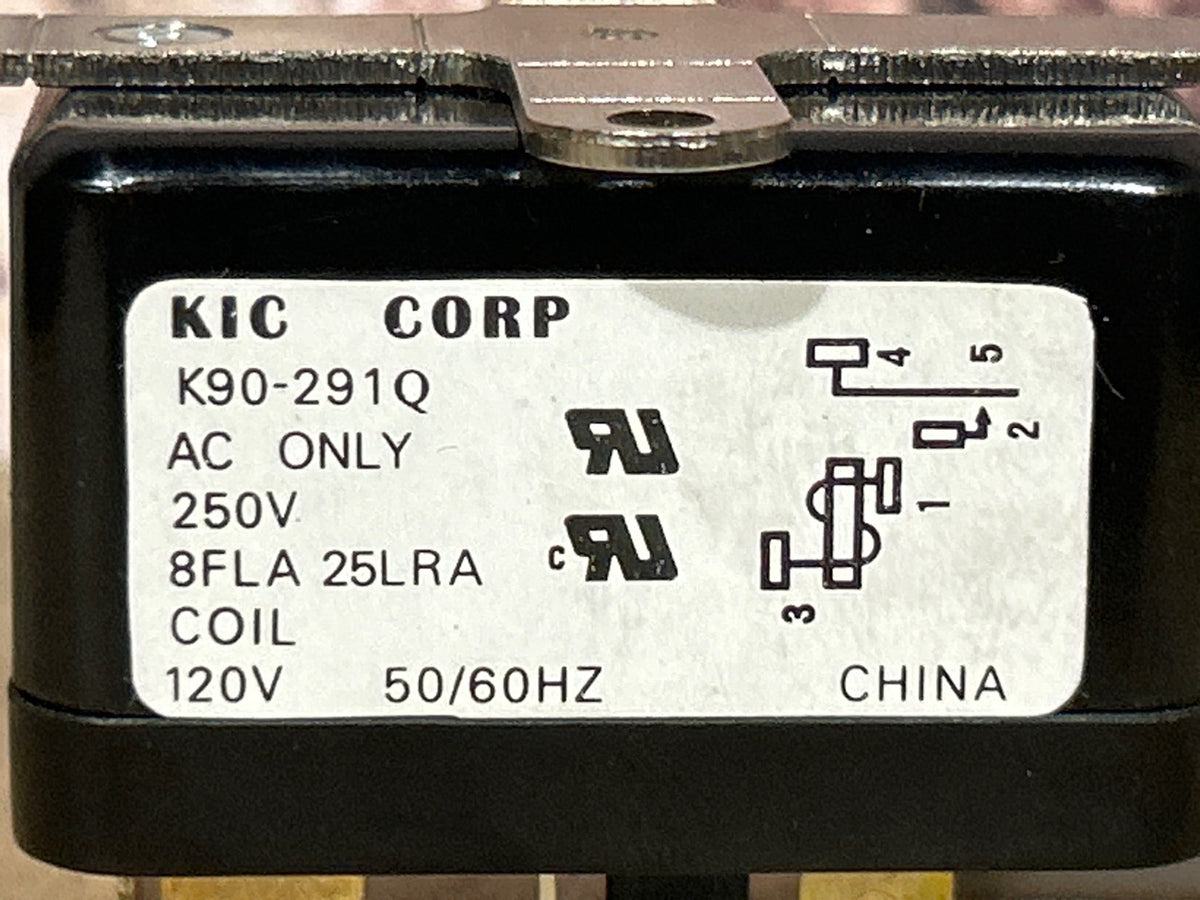 120 V, 50/60 Hz, 8A, Relay