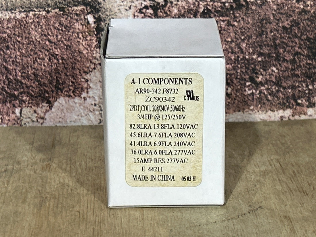 208/240 V, 50/60 Hz, Relay