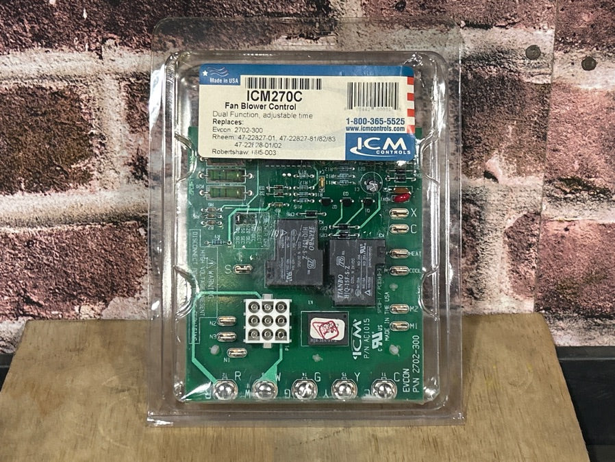 18-30V, 20 Amp NO/10 Amp NC at 240 VAC, Fan Blower Control
