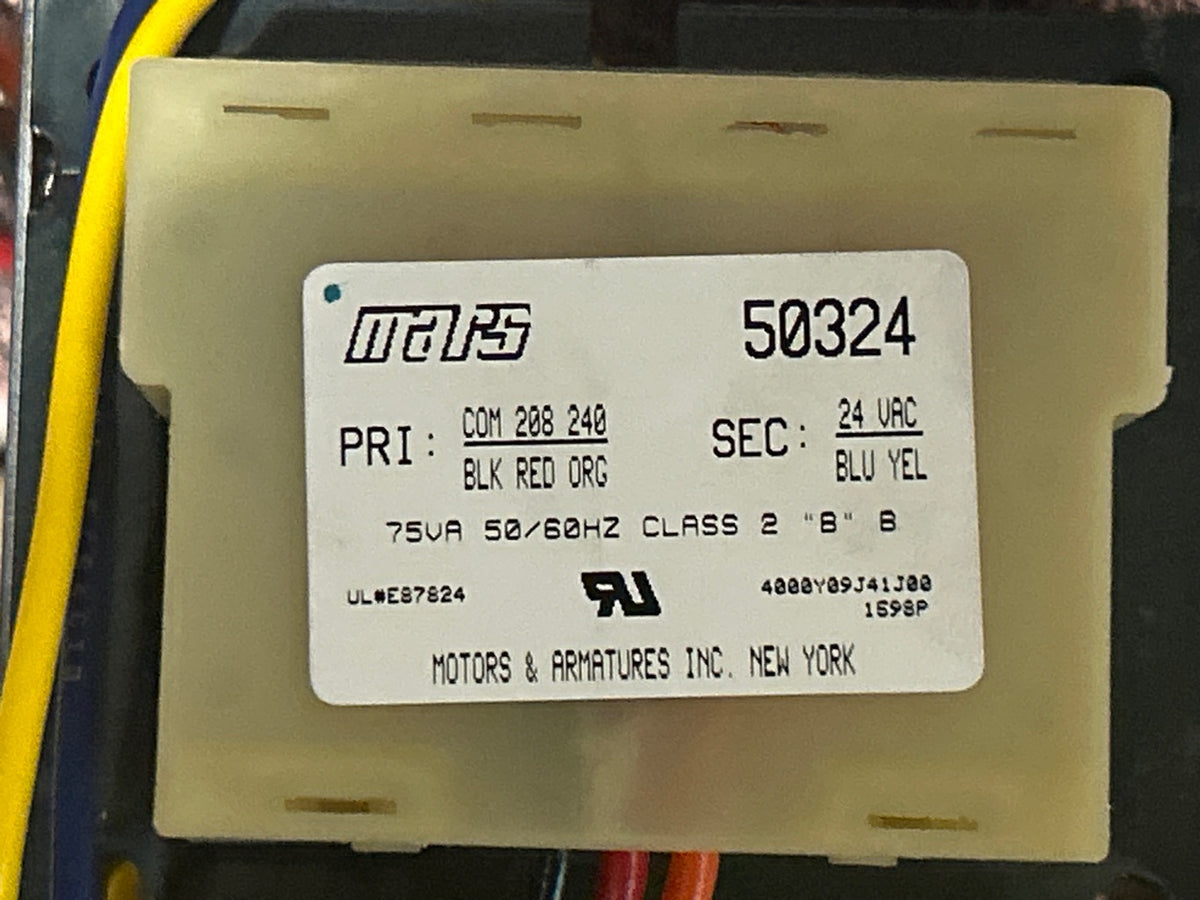 208/240/24 V, 50/60 Hz, 75VA Transformer