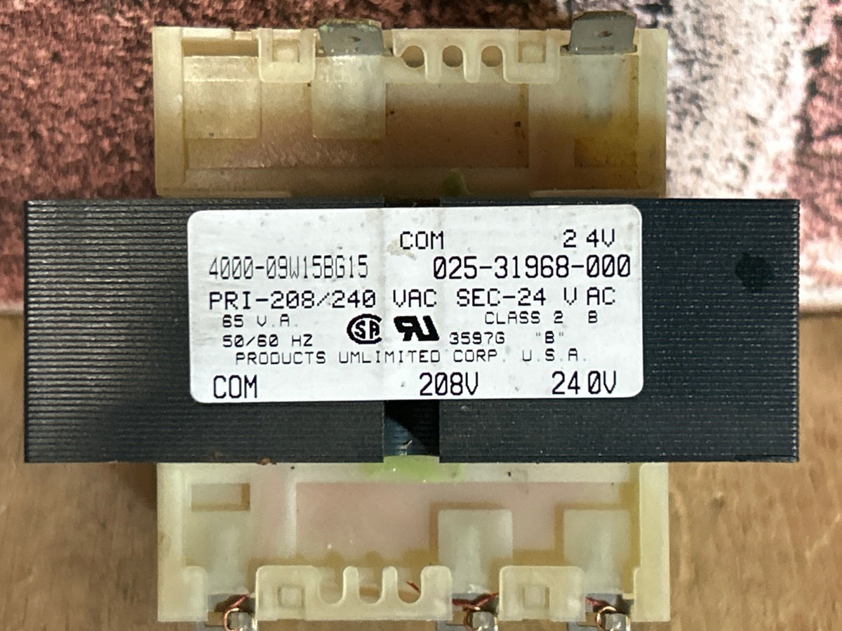 208/240/24 V, 50/60 Hz, 30VA Transformer