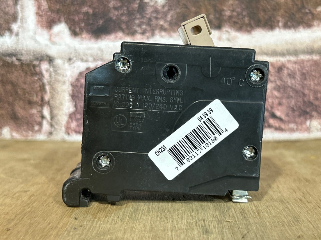 120/240V, 60Hz, 30A, 2 Pole Breaker