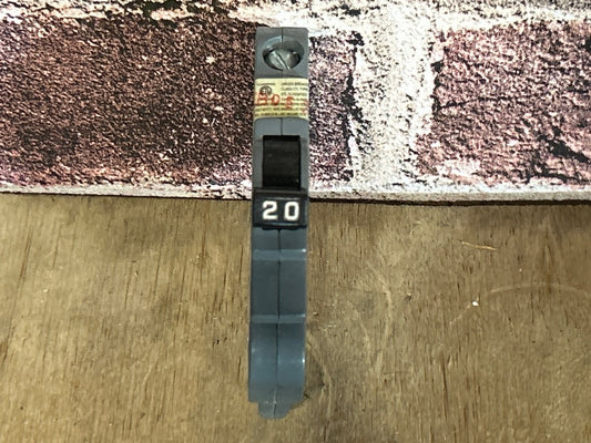 120/240V, 60Hz, 20A, 1 Pole Breaker