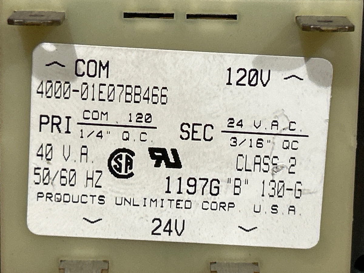 120/24 V, 50/60 Hz, 40VA Transformer