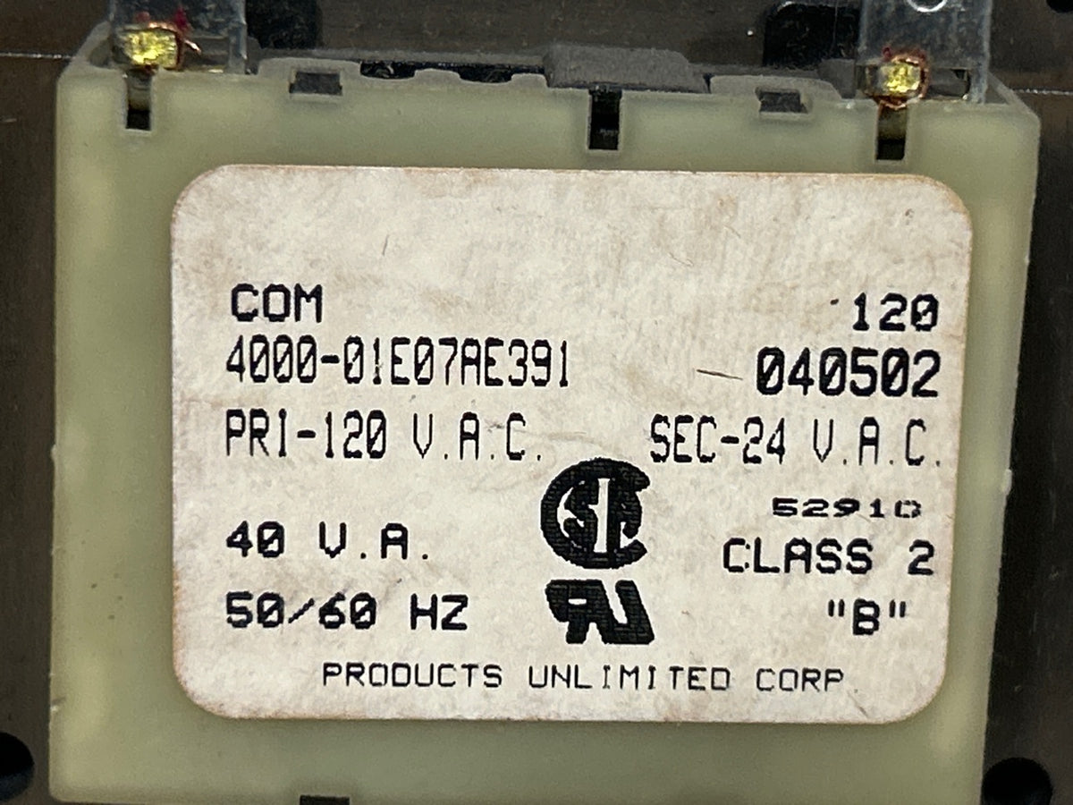 120/24 V, 50/60 Hz, 40VA Transformer