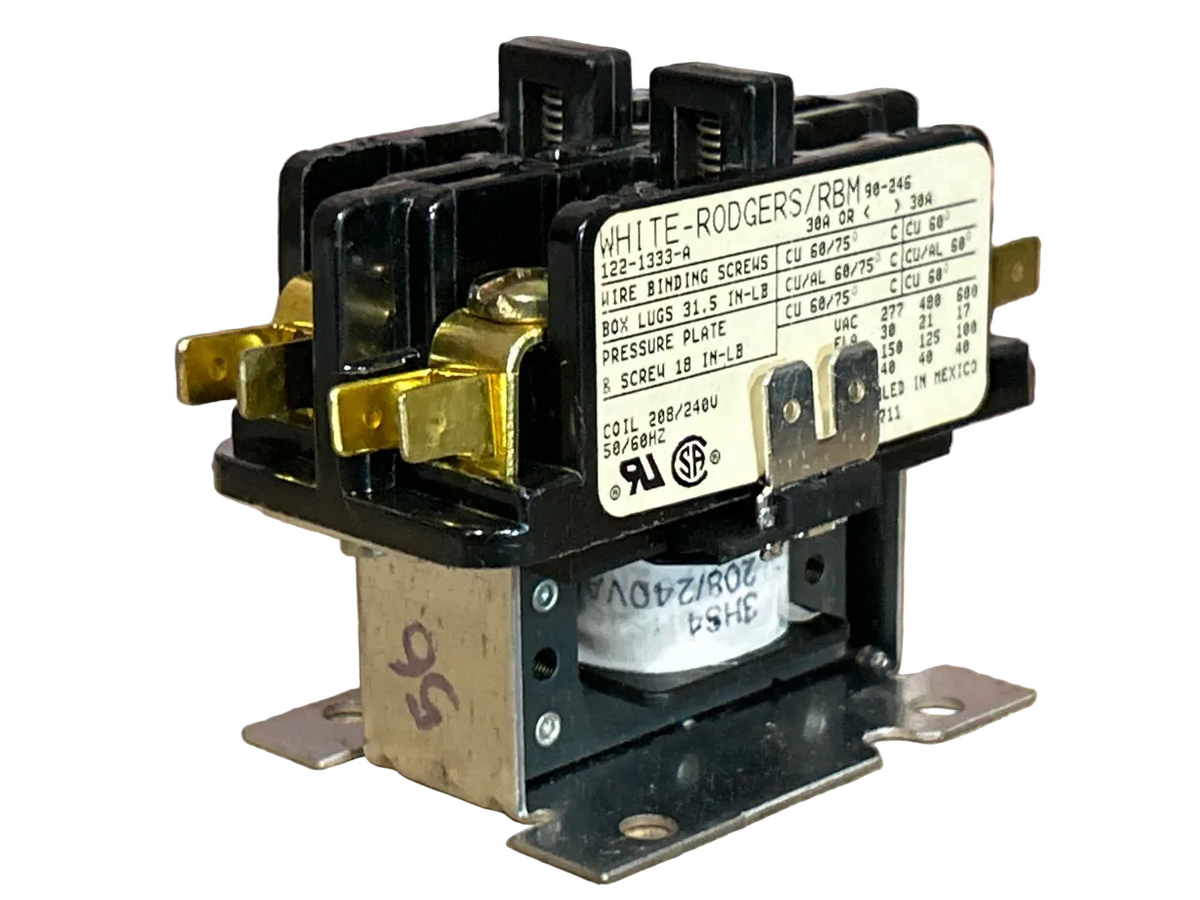 208/240 V, 50/60 Hz, 30 Amps 2 Pole Contactor