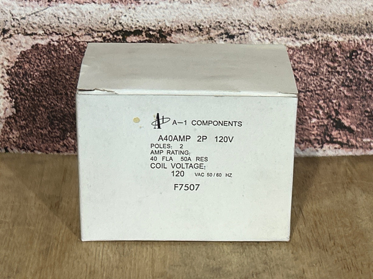 120 V, 50/60 Hz, 40 Amps 2 Pole Contactor