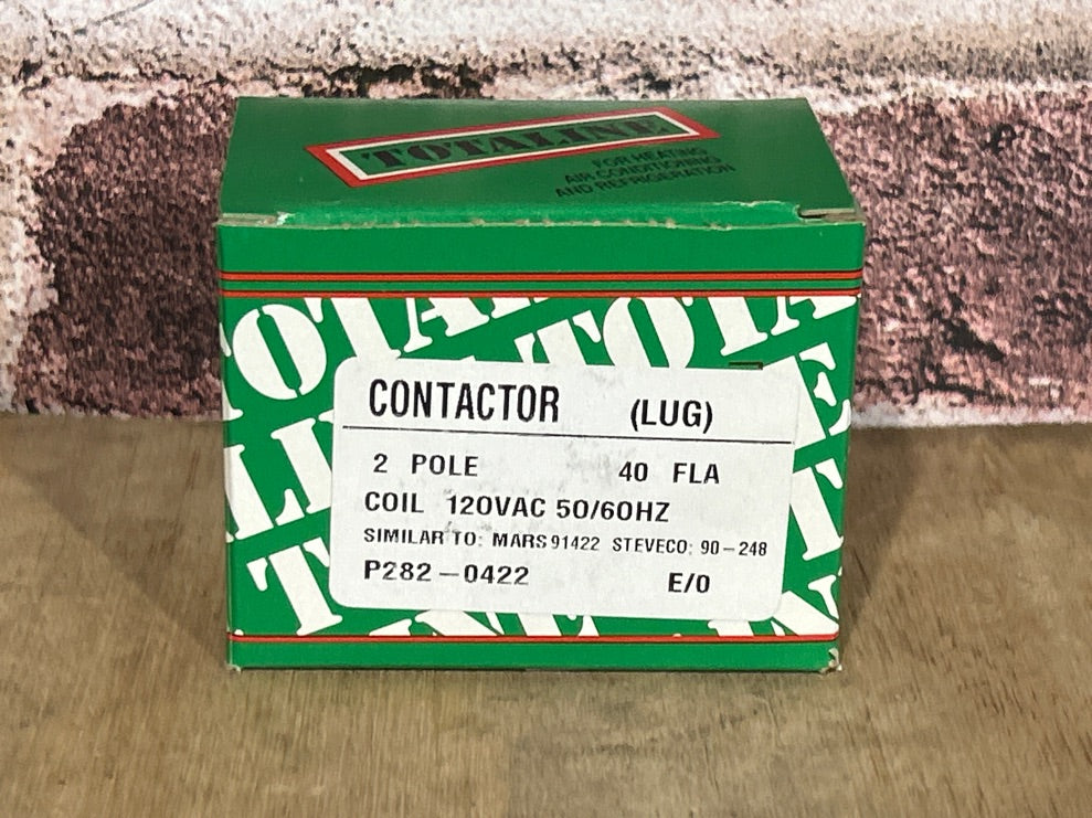 120 V, 50/60 Hz, 40 Amps 2 Pole Contactor