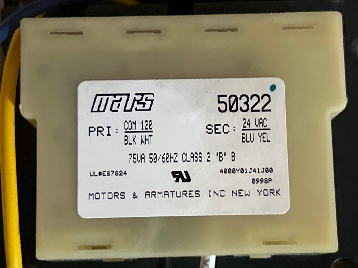 120/24 V, 50/60 Hz, 75VA Transformer