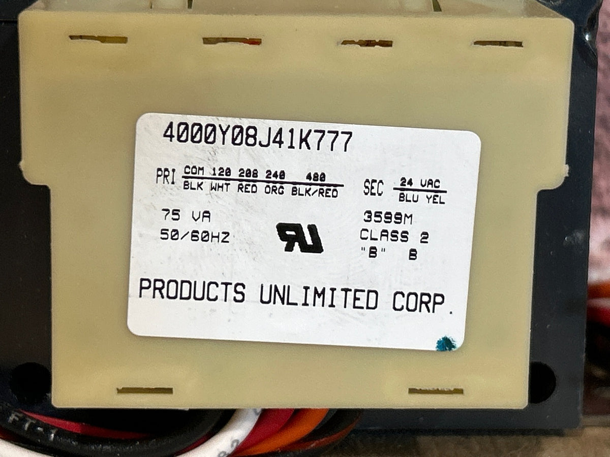 120/208/240/480/24 V, 50/60 Hz, 75VA Transformer