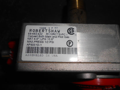 RHEEM CONVERTIBLE GAS CONTROL VALVE THERMOSTAT