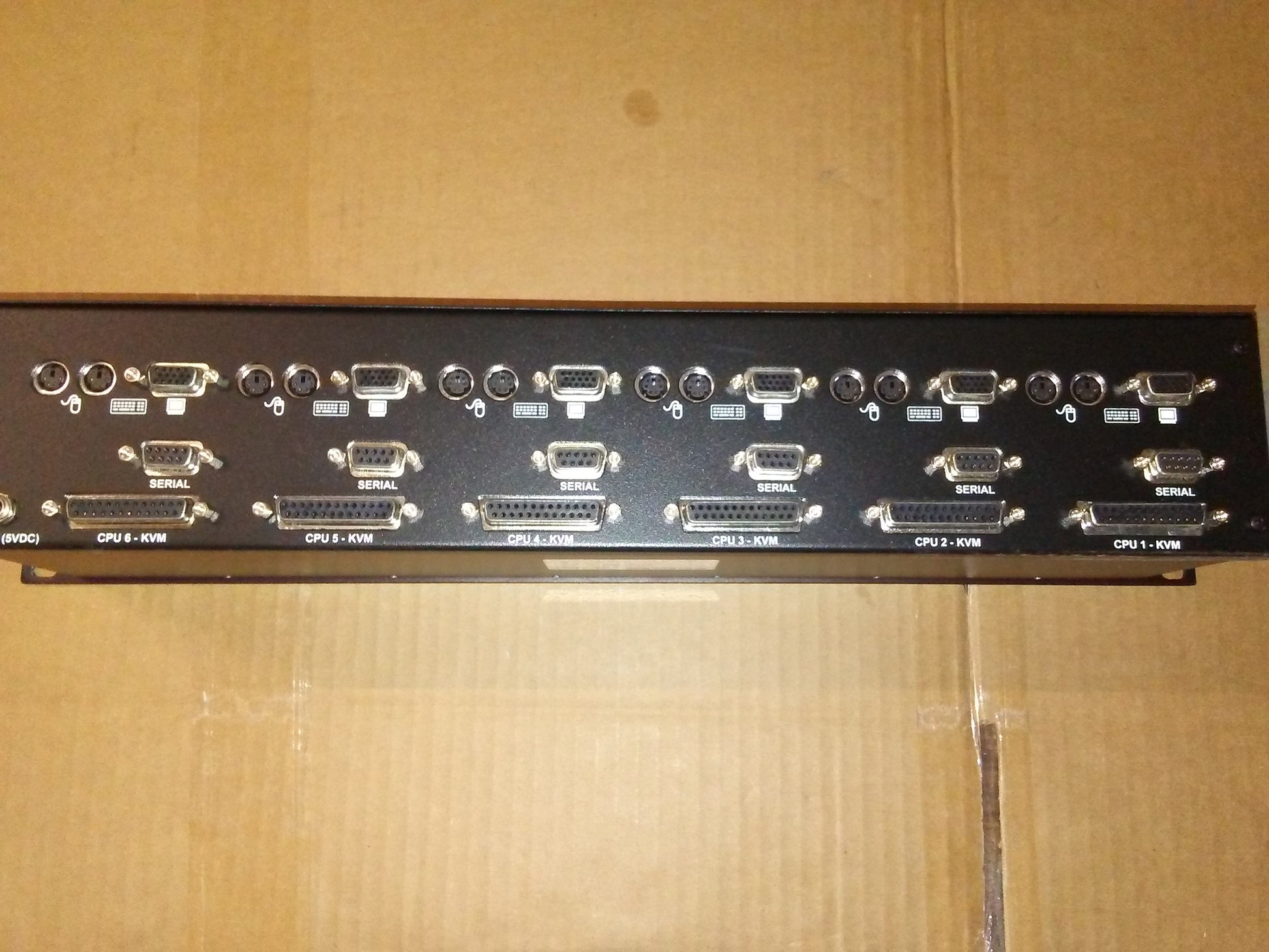 6-PORT DUAL ACCESS RACKMOUNT SERVSWITCH CAT5 KVM EXTENDER HUB WITH SERIAL