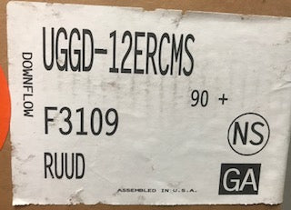 120,000 BTU "ULTRA" SERIES DOWNFLOW ECM MODULATING NATURAL GAS FURNACE/W CONTOUR COMFORT CONTROL, 92.2% 115/60/1 CFM 1200-2000