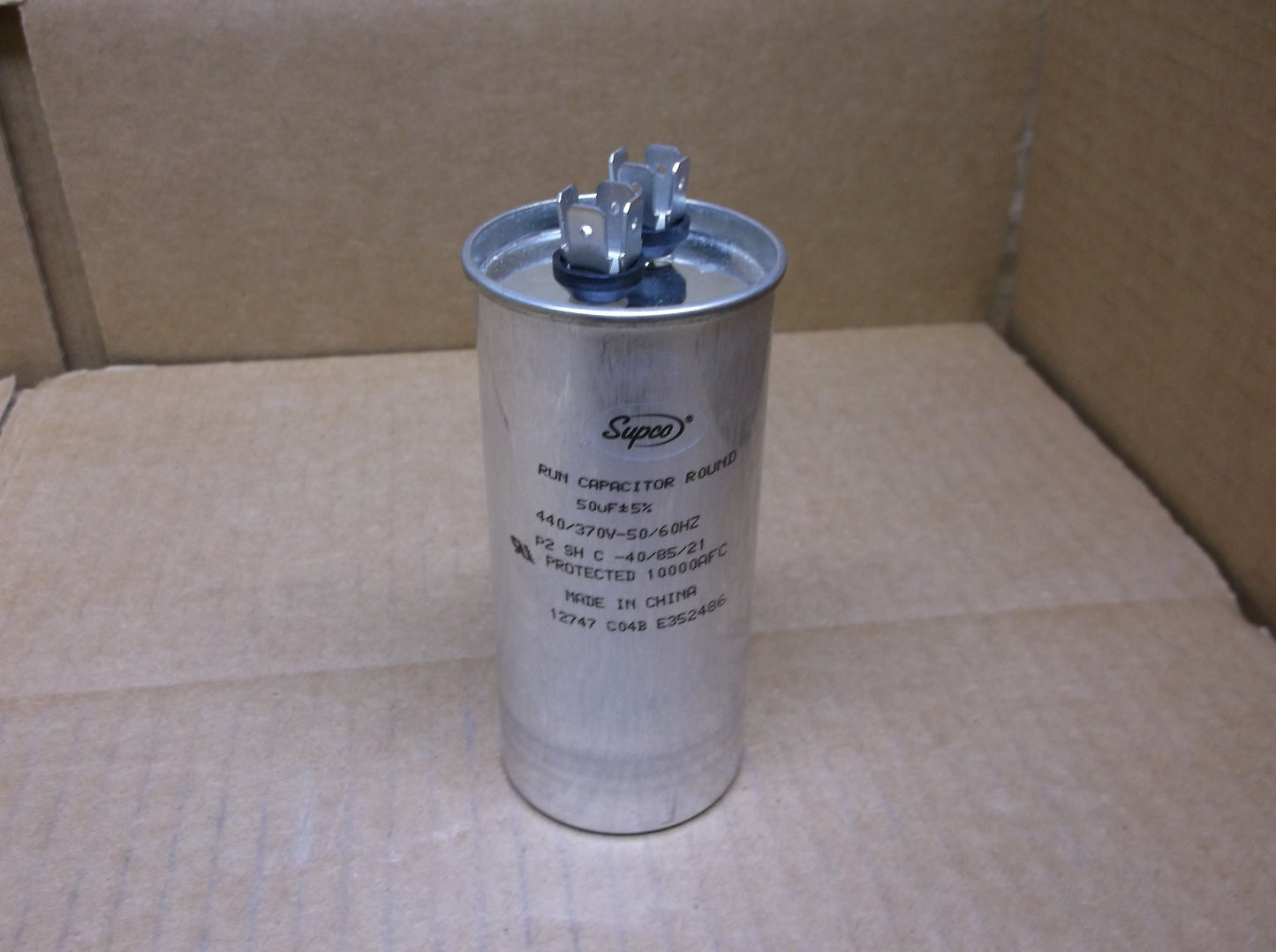 50UF X 440/370VAC ROUND RUN CAPACITOR