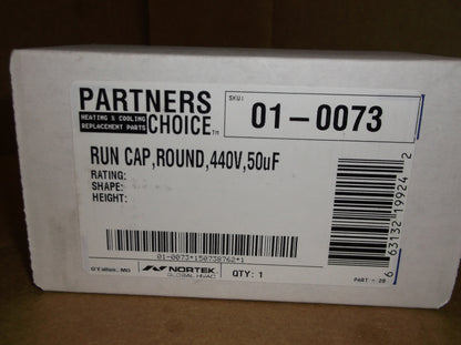 50UF X 440/370VAC ROUND RUN CAPACITOR