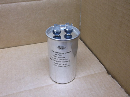 60UF X 370VAC ROUND RUN CAPACITOR