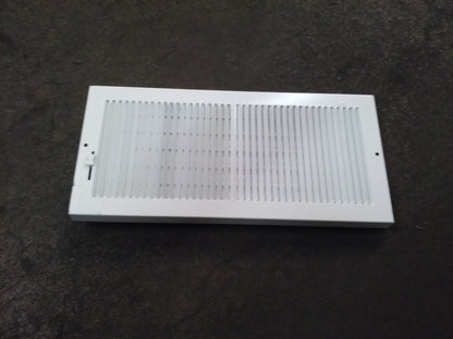 14" X 6" STEEL/WHITE BASEBOARD REGISTER