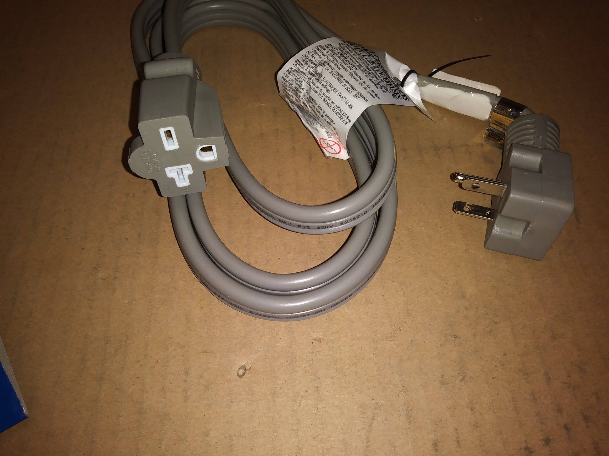 6FT. APPLIANCE EXTENSION CORD, 20AMPS, 250V