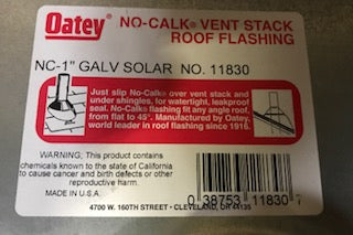 1" NO-CALK GALVANIZED ROOF FLASHING