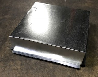 6" X 20-1/4" X 20-1/4" GALVANIZED RETURN AIR BOX/W FLANGES