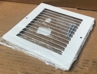 6" X 6" WHITE STEEL RETURN AIR GRILLE