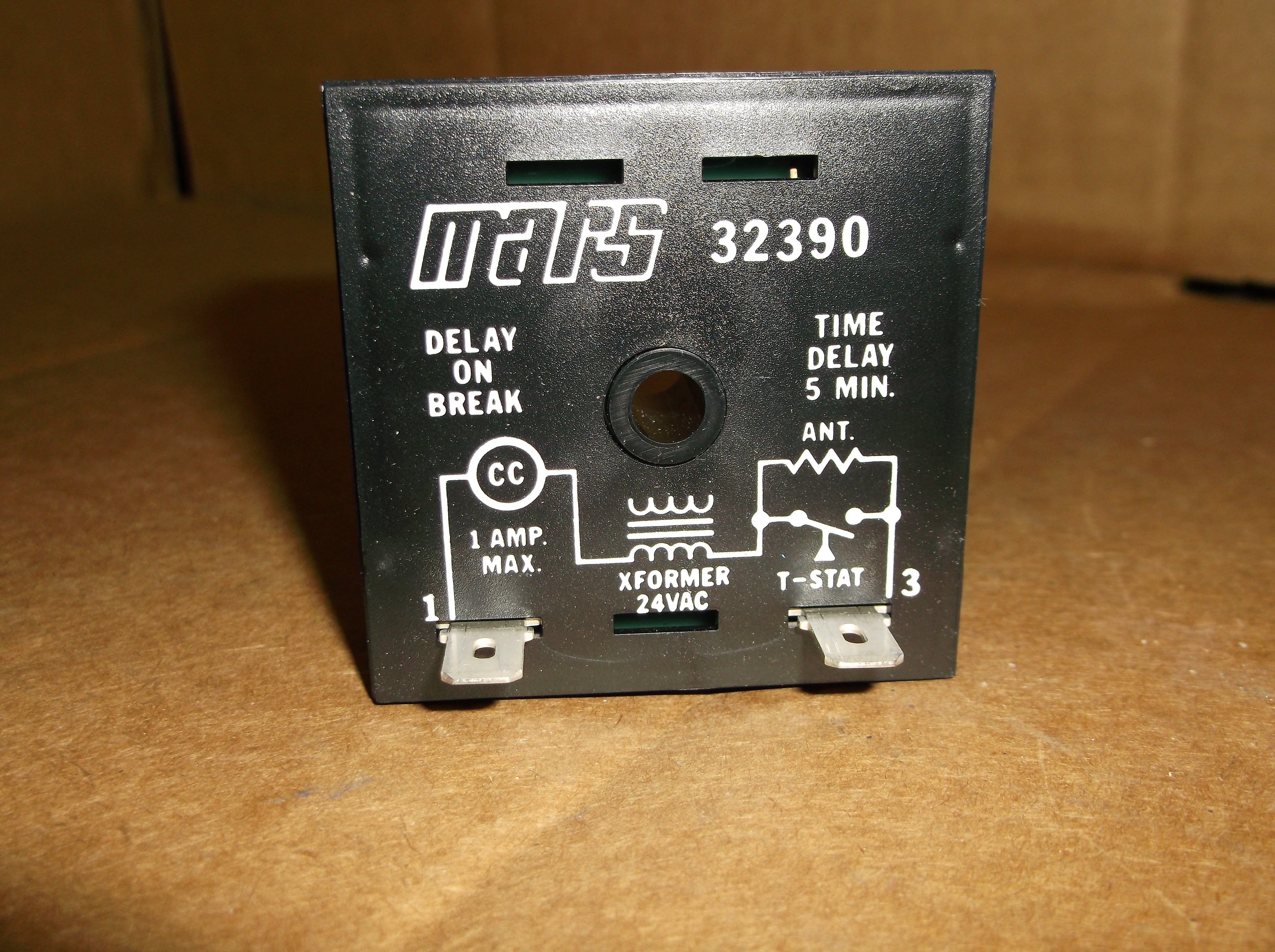 Anti-Short Cycle Timer 24VAC, 5 Min. Fixed Short Stop Delay-On