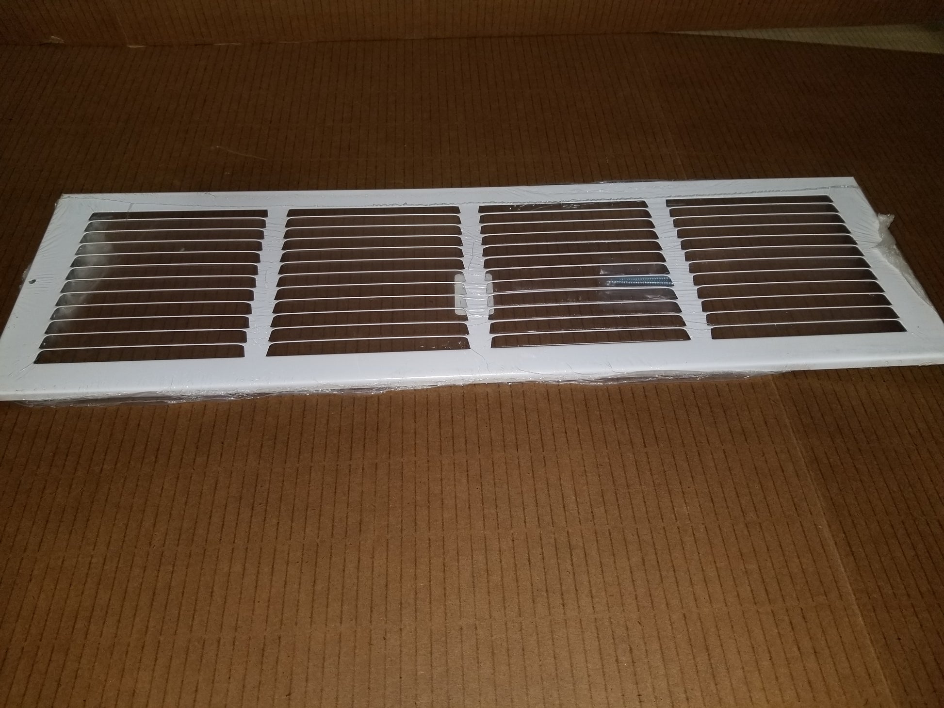 24" X 6" WHITE STEEL RETURN AIR GRILLE