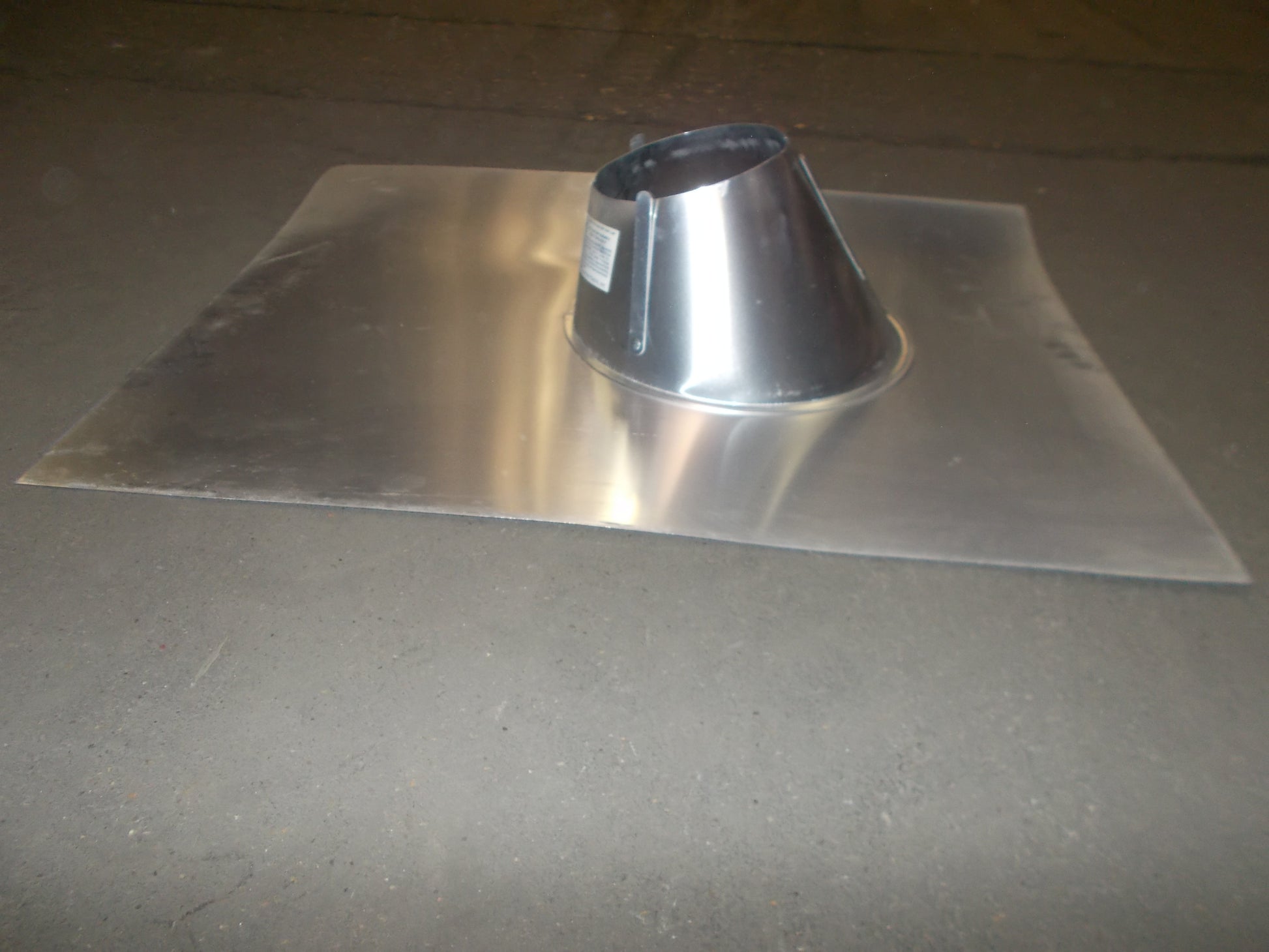 5" TYPE B GAS VENT BASE ROOF FLASHING