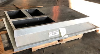 13" HIGH ROOF CURB ADAPTER WITH DUCT TRANSITIONS FOR LARGE PACKAGED UNITS