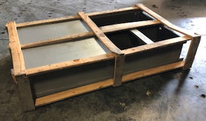 13" HIGH ROOF CURB ADAPTER WITH DUCT TRANSITIONS FOR LARGE PACKAGED UNITS