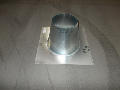 8" TYPE B GAS VENT TALL CONE FLAT ROOF FLASHING