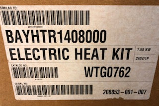 8 kW Electric Heat Kit w/Integral Limit Control; 240/60/1