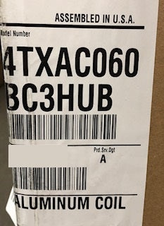 5 TON AC/HP "COMFORT" UPFLOW/DOWNFLOW UNCASED "A" ALUMINUM COIL, 13 SEER R-410A CFM:680-1950