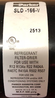 3/4"ODF SWEAT "SLD SAHARA" SERIES 16 CU. IN. MULTI-REFRIGERANT SUCTION LINE FILTER DRIER