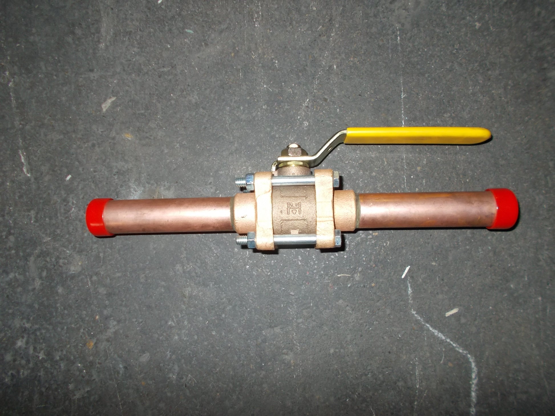 1" SWEAT BRONZE BALL VALVE W/EXTENDED TUBE ENDS