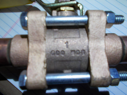 1" SWEAT BRONZE BALL VALVE W/EXTENDED TUBE ENDS